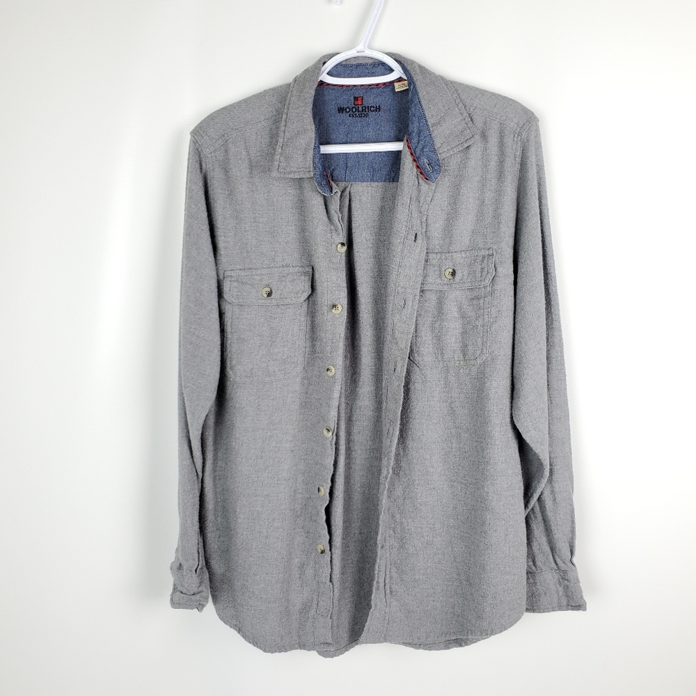 Woolrich 100% Cotton Flanner Button Up Shirt EUC